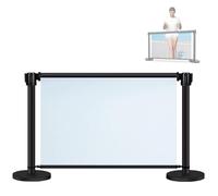 Barreras retráctiles de control de multitudes con diseño de rodillo para uso en interiores y exteriores