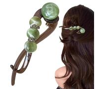 Barretas de Cabello con Estilo Twist Clip de con, Perlas y Antideslizante
