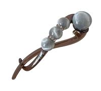 Barrette torsadée élégante - Pince à cheveux tendance avec perles décoratives pour femme, pince à mâchoire antidérapante pour tacos de cheval et chignons, accessoire de cheveux chic pour maman, fille