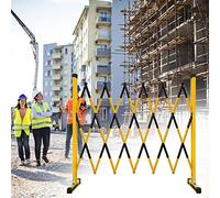 Barricada de seguridad de metal expandible, barrera de tráfico retráctil para control de multitudes, portátil para estaciones de autobús, uso en interiores y exteriores,