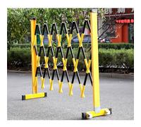 Barricada de seguridad extensible para exteriores - Barreras flexibles de control de multitudes de 1,2 m/1,4 m de altura, valla de seguridad retráctil para control de tráfico y protección de