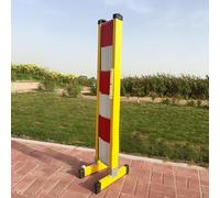 Barricada de tráfico retráctil, barrera móvil expandible de 4 pies, valla flexible de control de multitudes, barandilla de seguridad de metal para eventos, gestión de tráfico y seguridad de eventos