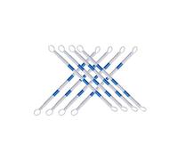 Barricada Extensible Barra De Cono De Tráfico Ajustable 3 Pies-6.5 Pies - Barrera De Cono De Tráfico De Alta Resistencia for Obras Viales Y Señalización De Peligros(Blue 1.25m-2m(4.1ft-6.56ft),6PCS)