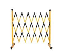 Barricada Extensible para Entrada De Vehículos, Valla De Tráfico, Resistente A La Corrosión Por Altas Temperaturas, Valla Telescópica Aislada para Suelos De Fábrica.(Yellow and black,300cm)