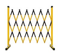 Barricada Industrial Extensible de Metal para Control de multitudes, Postes de Barrera Ajustables para Zonas de Trabajo, Valla retráctil de 4 pies/5 pies de Altura.