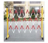 Barricada metálica expandible, Valla telescópica aislada, Valla de tráfico retráctil, Valla de Barricada expandible con 2 Ruedas, Barrera de tráfico para Eventos escolare