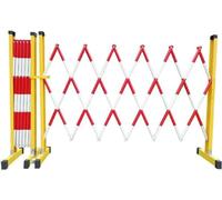 Barricada metálica Extensible: Barrera de tráfico retráctil portátil para Obras y gestión del tráfico, diseño Que Ahorra Espacio.