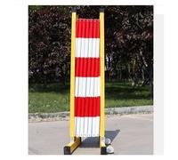 Barricada metálica retráctil, Barrera de tráfico Plegable, Valla de separación para Exteriores e Interiores, roja, 120 x 500 cm - Solución de Seguridad Duradera para Even