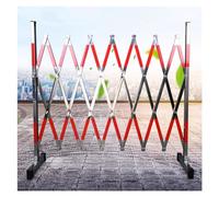 Barricada móvil Extensible de Acero Inoxidable, barreras Plegables de Control de multitudes de 1,2/1,5 m de Altura, Puerta de Seguridad para entradas de vehículos, Valla