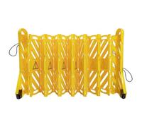 Barricada móvil Extensible, Valla de Seguridad portátil, Valla de tráfico retráctil de plástico, barreras Flexibles, Extensible hasta 380 cm.