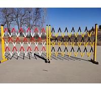 Barricada retráctil expandible con ruedas, puerta de seguridad flexible para entrada y barrera de control de tráfico para parque infantil, parque, hotel, gestión de multitudes, amarillo, ajustable,