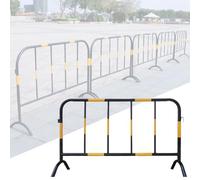 Barricadas de metal entrelazadas para control de multitudes, barreras de tráfico duraderas al aire libre para calzadas, carreteras y garajes