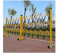 Barricadas de tráfico de metal expandibles portátiles, barreras de control de multitudes rojas y amarillas, 1,2 m x 7 m, perfectas para eventos de seguridad, construcción, festivales y gestión pública