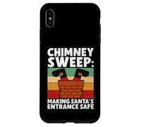 Barrido de Chimenea Que Hace Que la Entrada de Papá Noel Sea Segura Carcasa para iPhone XS MAX