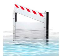 Barriera di Protezione Contro Le Inondazioni per Porte Esterne da Garage, Diga Temporanea Rimovibile, Barriere di Protezione Contro Le Inondazioni Rimovibili Stradali(H 60cm/23.6inch,L 1.8m)