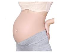 Barriga Embarazo Realista - Simulador de Silicona Suave con Cinturón Ajustable para Disfraces, Cine y Fotografía | Prótesis Ligera para Teatro y Eventos