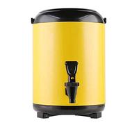 Barril Aislado Hervidor Bebidas Calientes, 8L/10L, Cubo de Termo Barril de Té con Leche, Doméstico y Comercial de Doble Capa, Mantener Caliente y Frío, 304 Acero Inoxidable