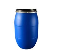Barril Alimentario de Plástico con Tapa, Bidón HDPE Reforzado para Agua y Fermentación, Tambor Hermético de Boca Ancha y Gran Capacidad(200l)