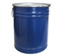 Barril, barrica, barril metálico azul con tapa 30 L (23020)
