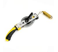 Barril de aceite de mano, Oil Tank Gauge Tape 5-30M With Aluminum Frame Brass Plumb For Storage Tanks(30M/98ft)