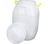 Barril De Agua Portátil De 50 litros con Asas - Contenedor Resistente para Almacenar Alimentos En La Despensa, para La Recolección De Agua De Lluvia, Enzimas, Aceite, Encurtidos Y Miel.