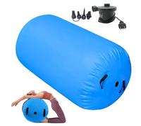 Barril de aire hinchable - Cilindro de ejercicio, entrenador de resorte trasero con bomba | Equipos de equilibrio y coordinación para yoga, animadoras, gimnasia, danza, entrenamiento en casa,
