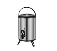 Barril de aislamiento comercial, soporte plegable de gran capacidad con grifo de resina, sello a prueba de fugas para bebidas frías o calientes