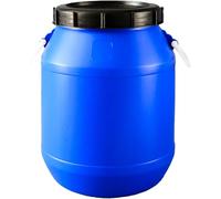 Barril De Almacenamiento De Plástico Resistente con Tapa - Contenedor De Fermentación De Hdpe para Granos Y Líquidos - Tambor Sellado Versátil con Asas para Uso Doméstico E Industrial