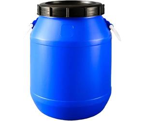 Barril De Almacenamiento De Plástico Resistente con Tapa - Contenedor De Fermentación De Hdpe para Granos Y Líquidos - Tambor Sellado Versátil con Asas para Uso Doméstico E Industrial