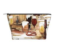 Barril de Cerveza y Vino, Bolsa de artículos de tocador Bolsa de Maquillaje Bolsa de cosméticos Bolsa de artículos de tocador de Viaje portátil