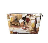 Barril de Cerveza y Vino, Bolsa de artículos de tocador Bolsa de Maquillaje Bolsa de cosméticos Bolsa de artículos de tocador de Viaje portátil