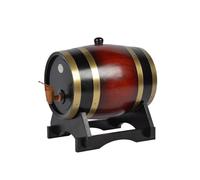 Barril de envejecimiento de roble | Dispensador de barril de roble con grifo de madera y base de barril, barril de roble | Barril de vino de pino de roble para bodegas de vino de 1,5 L y 3 L (cartón)