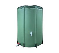 Barril de lluvia plegable - Colector de agua de lluvia de malla de PVC | Barril de lluvia Contenedor de jardín de gran capacidad con colección de lluvia para ahorrar agua