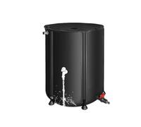 Barril de Lluvia Plegable, colector de Agua de Lluvia, Tanque de Agua, Barril de Lluvia con válvula de Drenaje para Almacenamiento de Agua,750L