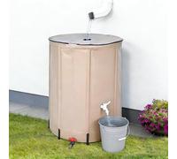 Barril de lluvia plegable, kit de sistema de recogida de agua de lluvia portátil, construcción de PVC para actividades al aire libre de jardín y camping