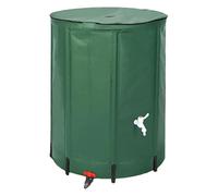 Barril de lluvia portátil de 26 galones, contenedor de agua plegable de PVC con filtro, espiga y kit de desbordamiento para una recolección eficiente de agua de jardín, barril recogedor de lluvia,