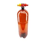 Barril de PET PCO38 de 8 l con bola de desconexión, ideal for elaborar cerveza casera, refrescos, kombucha y más.