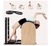 Barril de pilates de madera para corrección de postura, alivio de columna vertebral y equipo de ejercicio de estiramiento
