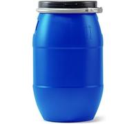 Barril De Plástico De 30 litros Apto para Uso Alimentario con Tapa - Tambor De Almacenamiento Duradero, Contenedor De Envío Multifuncional para Uso Doméstico, En Restaurantes Y Fábricas.