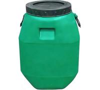 Barril De Plástico De 50 litros Apto para Uso Alimentario con Tapa: Cubo Duradero para Almacenar Agua, Aceite Y Alimentos para Uso Doméstico E Industrial