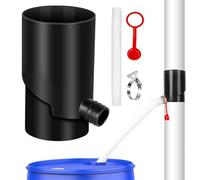 Barril De Recolección De Agua De Lluvia Sistema Portátil De Recolección De | Colector de lluvia Captación De Aguas Pluviales Desde El Canal Para Lavado Auto,Riego,Limpieza