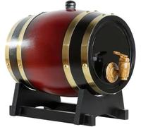 Barril de Roble Artesanal para Vino, de Gran Capacidad (10l/15l/20l/30l/50l), con Revestimiento de Papel de Aluminio(D,5L)