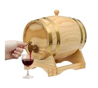 Barril de vino de pino de 5 l, con bolsa de aluminio integrada para almacenamiento de vino (no para fermentación), barril decorativo para whisky, licores y bar casero