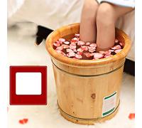 barril del baño de los pies, de alta temperatura de la espuma carbonizada pie barril 40cm alta pie cuenca madera bañera pérdida de peso de lavado doméstica femenino, regalo para los padres-B