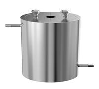 Barril dispersador de laboratorio, tambor mezclador de acero inoxidable de 4,5 L con diseño de doble capa, cubo aislante termostático para agitador dispersante