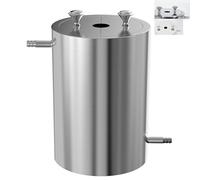 Barril dispersor de laboratorio de 1,5 L, tambor mezclador de acero inoxidable, diámetro del orificio de prueba de 22 mm, diámetro interno de 100 mm, para agitador de laboratorio