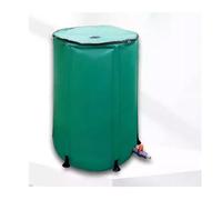 Barril ecológico de 1000 litros para la recolección de Agua de Lluvia. Tanque de Recogida de Agua Plegable de PVC para jardín. Barril de Lluvia Verde. Solución de almacen