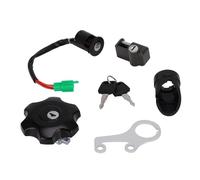 Barril Encendido Moto para Suzuki para DR-Z 400 para DRZ400SM 2005-2019 Interruptor Encendido Motocicleta Tapa Combustible Gasolina Juego Llaves Bloqueo Casco Cerradura De Encendido