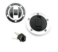 Barril Encendido Moto Para Suzuki Para GSXR600 Para GSXR750 Para GSXR1000 K5 K6 K7 K8 K9 Para GSX-R 600 750 1000 Tapa Tanque Combustible Tapa Gasolina Bloqueo Cerradura De Encendido(Tank Cap B)
