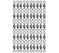 Barril Giratorio - 50 Piezas Remaches para - Clips de Gancho en Forma de 8 para Trucha de bagre en Alta mar y Agua Salada